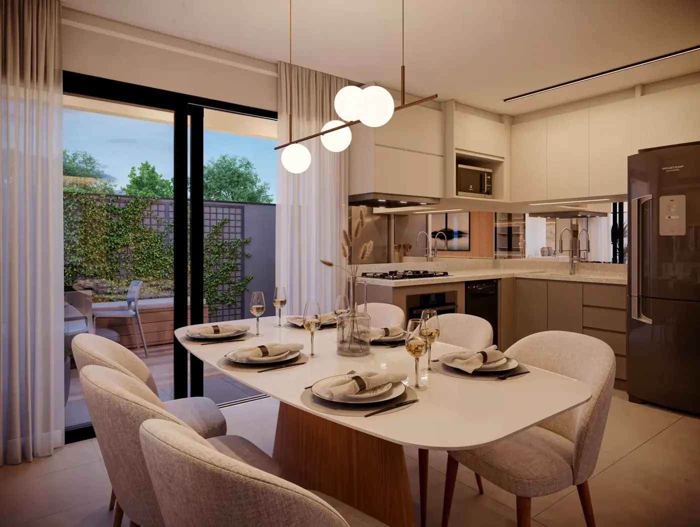 Living integrado — Casa Tua Santos Ferreira, Marechal Rondon, Canoas