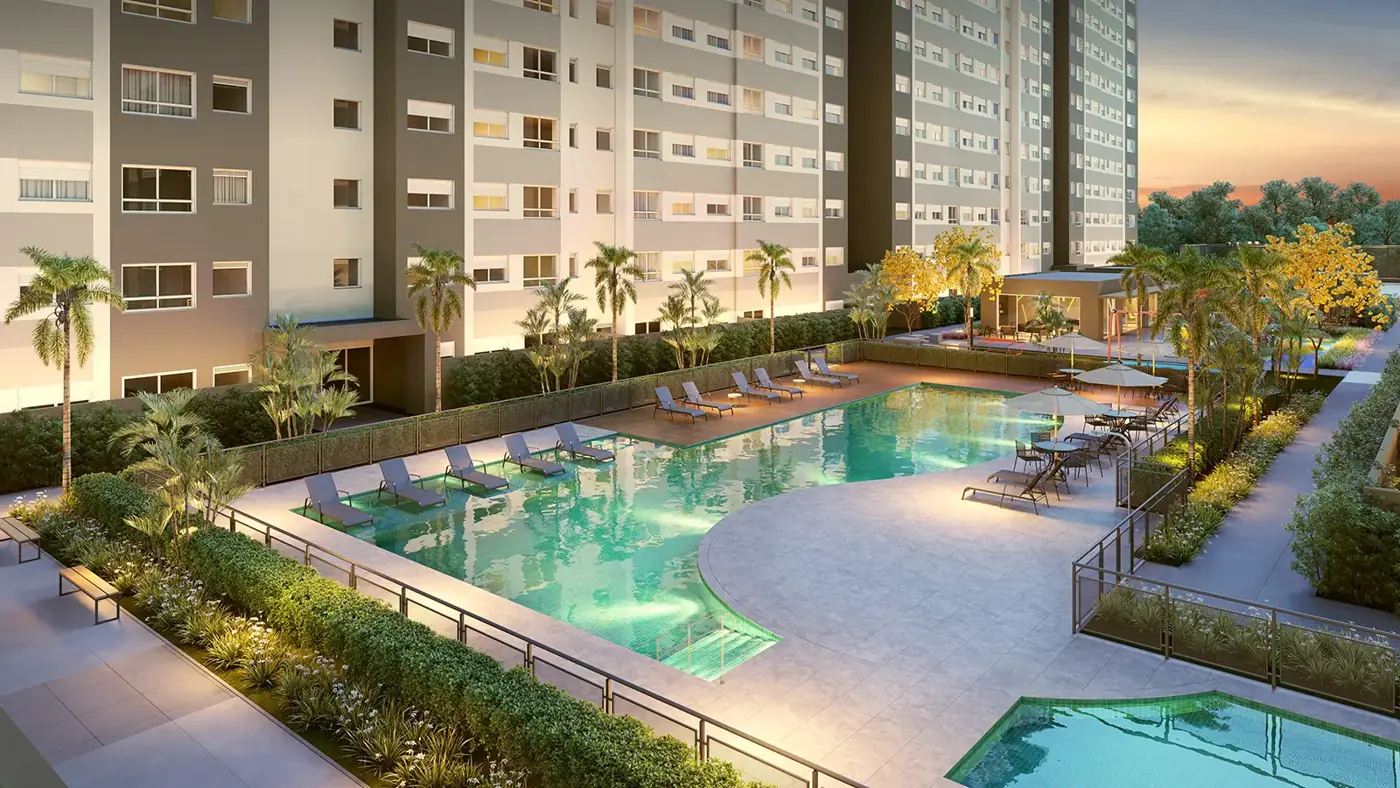 Piscina — Grand Park Moinhos, Marechal Rondon, Canoas