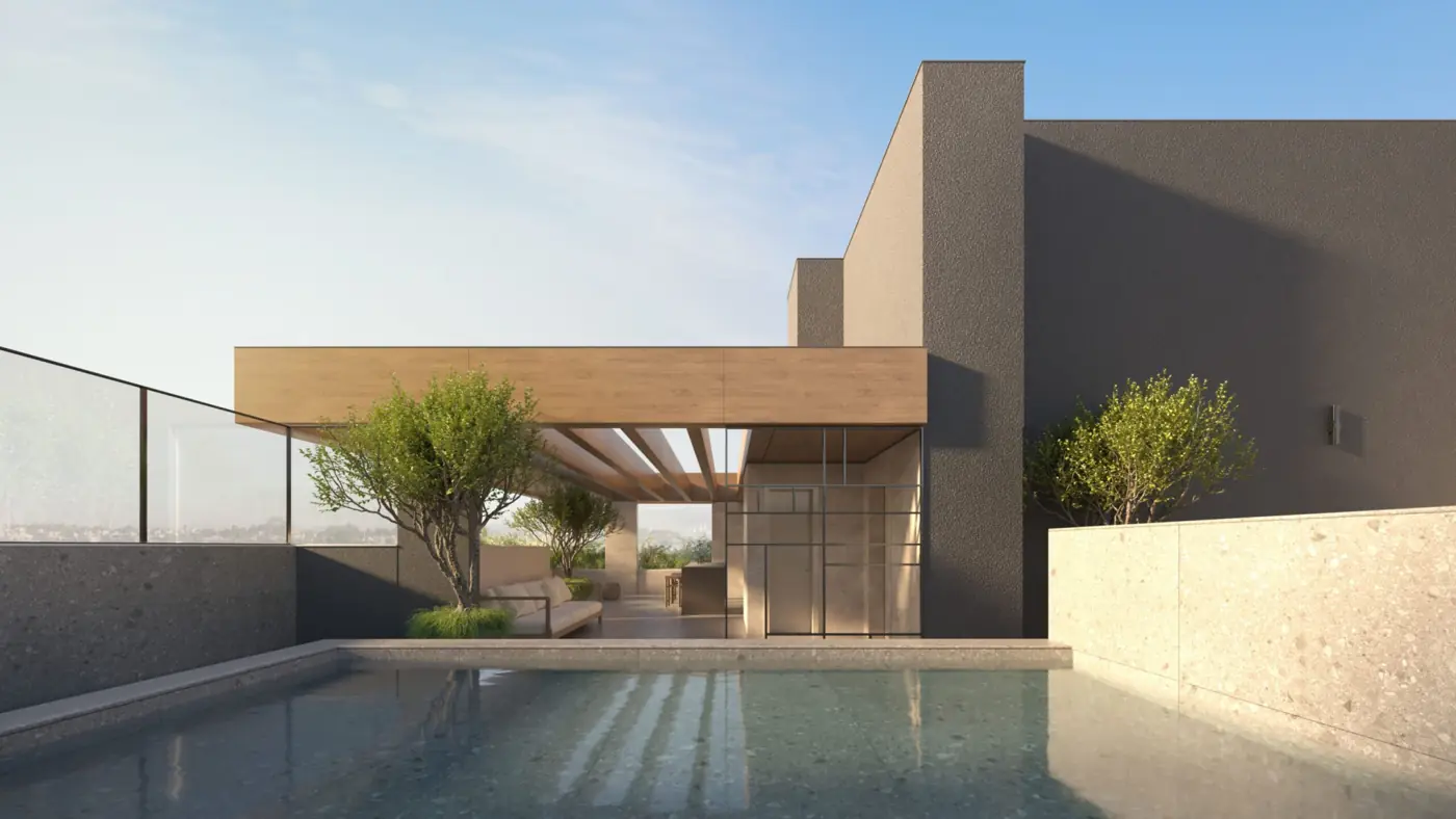 Rooftop — Mondrian Art Residences, Estância Velha, Canoas