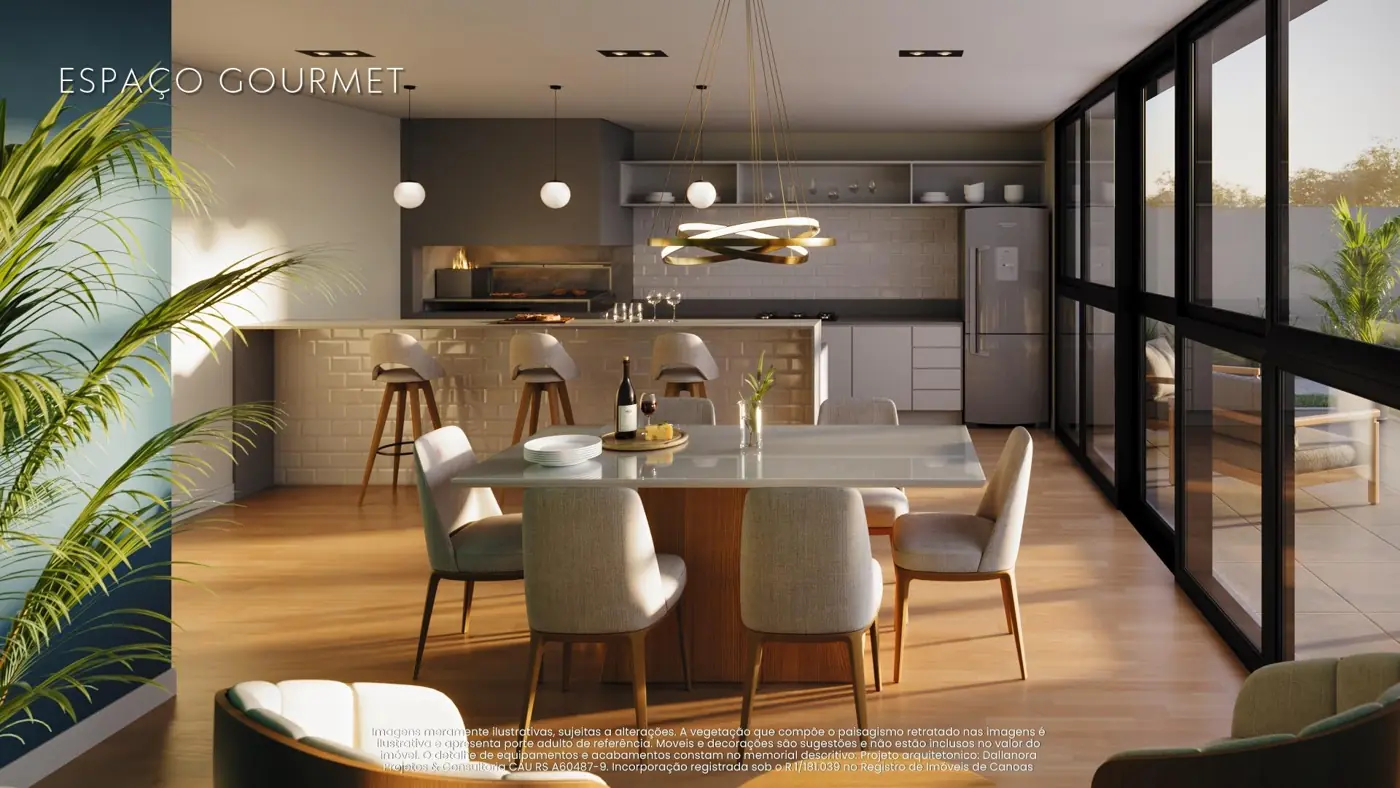 Espaço gourmet — Residencial Ares, Centro, Canoas